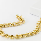 Matte Gold 7mm x 6mm Double Oval Chain CC169-General Bead