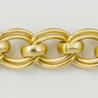 Matte Gold 7mm x 6mm Double Oval Chain CC169-General Bead