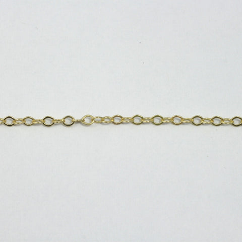 Matte Gold 2mm x 1mm Delicate Cable Chain CC180-General Bead
