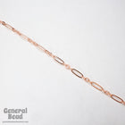 17.7mm x 6mm Bright Copper Stretched Oval Chain CC216-General Bead