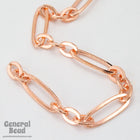 17.7mm x 6mm Bright Copper Stretched Oval Chain CC216-General Bead