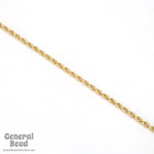 1.6mm Matte Gold Spiral Rope Chain CC259-General Bead