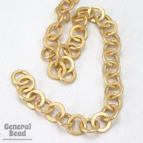 6.4mm Matte Gold Round Cable Chain CC224-General Bead