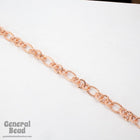 Bright Copper 17mm x 12mm Oval and 11mm Round Link Chain CC231-General Bead