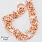 Bright Copper 17mm x 12mm Oval and 11mm Round Link Chain CC231-General Bead