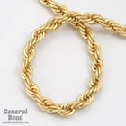 3.8mm Matte Gold Classic Rope Chain CC232-General Bead