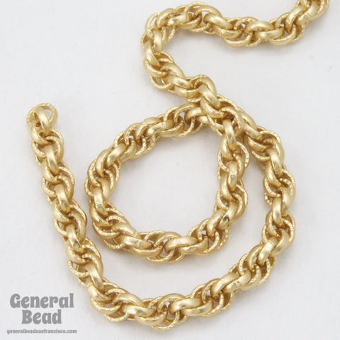 5mm Matte Gold Rope Chain CC233-General Bead