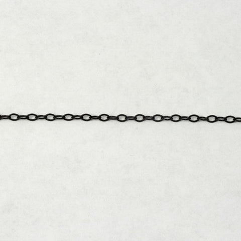 Matte Black 2mm x 1mm Delicate Cable Chain CC180-General Bead