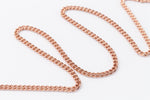 Rose Gold, 1.5mm Delicate Curb Chain #CC45-General Bead
