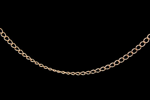 Rose Gold 4mm Curb Chain #CC142-General Bead