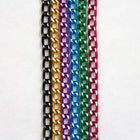 3mm Green/Silver Diamond Cut Aluminum Curb Chain #CC20-General Bead