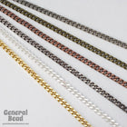 4.5mm x 4mm Gunmetal Flat Curb Chain CC95-General Bead