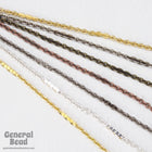 2mm x 1.5mm Bright Silver Petite Cable Chain CC96-General Bead