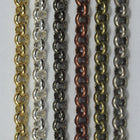Bright Copper, 3.5mm Rolo Chain CC144-General Bead