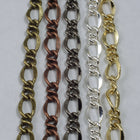 Antique Brass, 6.8mm x 4.4mm Figaro Chain #CC146-General Bead