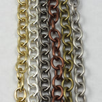 Bright Gold 7mm x 8mm Classic Cable Chain CC167-General Bead