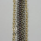 Matte Gold 4mm x 3mm Classic Cable Chain CC173-General Bead