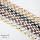 11mm x 7.4mm Matte Gold Figaro Chain CC201-General Bead