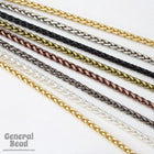 3mm Matte Black Wheat Chain CC214-General Bead