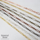 17.7mm x 6mm Bright Gold Stretched Oval Chain CC216-General Bead