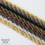3.8mm Bright Gold Classic Rope Chain CC232-General Bead