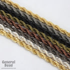 3.8mm Matte Black Classic Rope Chain CC232-General Bead