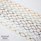 Antique Silver 23mm x 12mm Oval and 14.8mm Round Link Chain CC235-General Bead