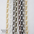 5.4mm x 4.4mm and 5.2mm x 3mm Silver Figure 8 Chain-General Bead