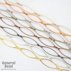 27mm x 8.7mm Gunmetal Oval Link Chain CC248-General Bead