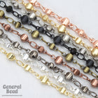 Gunmetal Alternating Disc Chain CC250-General Bead