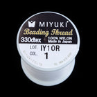 Size B White Miyuki Beading Thread #CDA001-General Bead