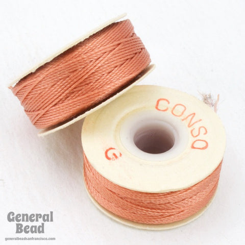 Salmon Conso Nylon Size G Thread-General Bead