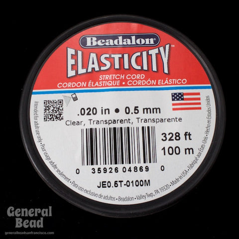 0.5mm Elasticity Stretch Cord (By the Yard or 100 Meter Roll) #CDF033-General Bead