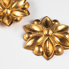 43mm Raw Brass Floral Setting Cabochon Setting #CEA061-General Bead