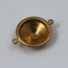 14mm Cabochon Setting #72- Raw Brass-General Bead