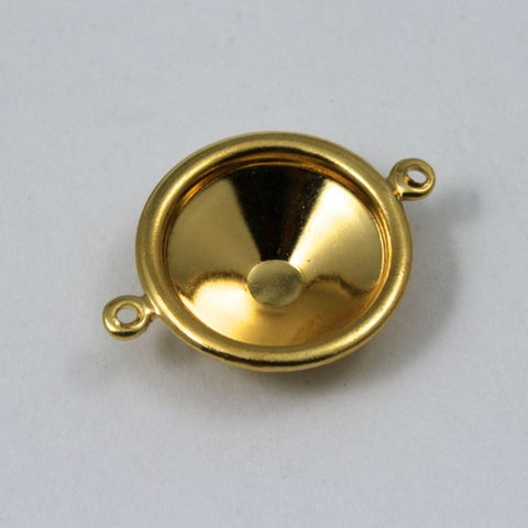 14mm Cabochon Setting #72- Gold-General Bead