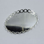 30mm x 40mm Cabochon Setting #1 Silver-General Bead