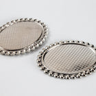 25mm x 18mm Silver Cabochon Setting #CEC054-General Bead