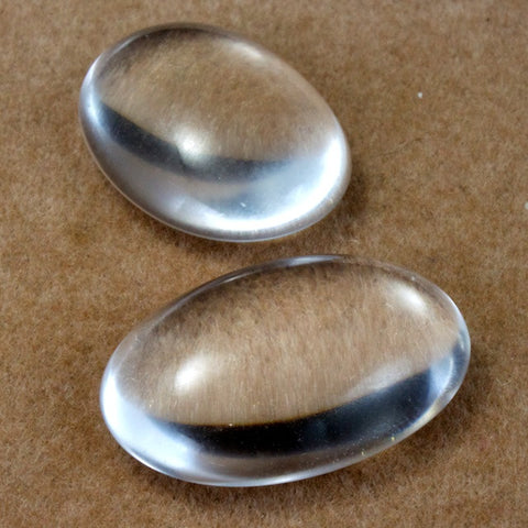 18mm x 25mm Oval Clear Glass Dome-General Bead
