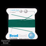 Dark Green Griffin Nylon Size 4 Needle End Bead Cord #CGF211-General Bead