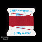 Garnet Griffin Nylon Size 8 Needle End Bead Cord #CGF406-General Bead