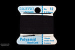 Black Griffin Nylon Size 12 Needle End Bead Cord #CGF602-General Bead
