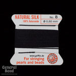 Black Griffin Silk Size 8 Needle End Bead Cord #CGG402-General Bead