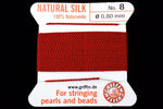 Garnet Griffin Silk Size 8 Needle End Bead Cord #CGG406-General Bead