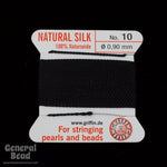 Black Griffin Silk Size 10 Needle End Bead Cord #CGG502-General Bead