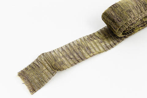 18mm Antique Brass Mesh Tube (10 Packs) #CGN014