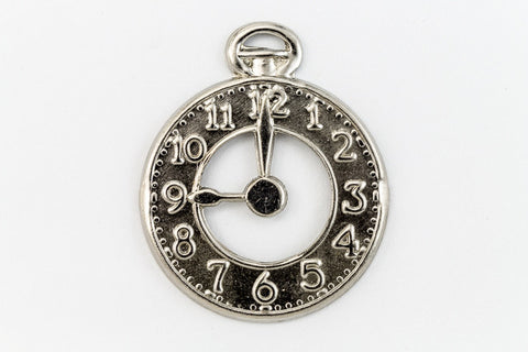 20mm Silver Pocket Watch Charm #CHA018-General Bead