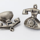 25mm Antique Silver Rotary Telephone Charm #CHA020-General Bead