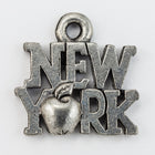 15mm Antique Silver "New York" Charm #CHA032-General Bead