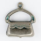 15mm Antique Silver Handbag Charm #CHA033-General Bead